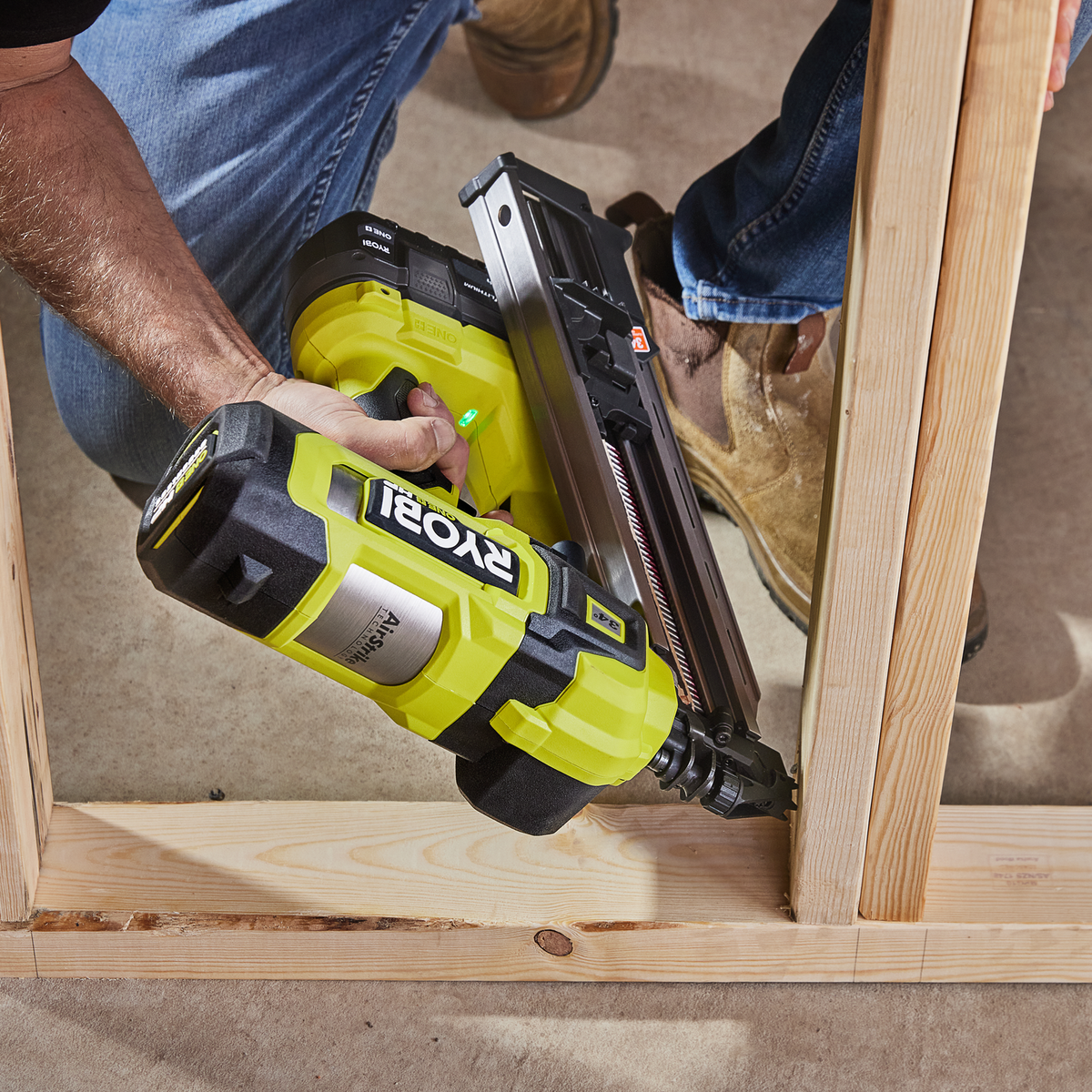 Ryobi 18V ONE+ HP Brushless AirStrike Framing Nailer 30-34° - Tool Only - Efficient, Cordless - SuperSaverAU - view 4