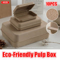 Eco Friendly Pulp Gift Boxes, Pack of 10 - Natural Brown, 22.5 x 18 x 8 cm - view 2