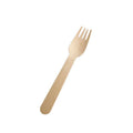 Eco-Friendly Wooden Disposable Forks, Pack of 1000 - 16 cm Fork