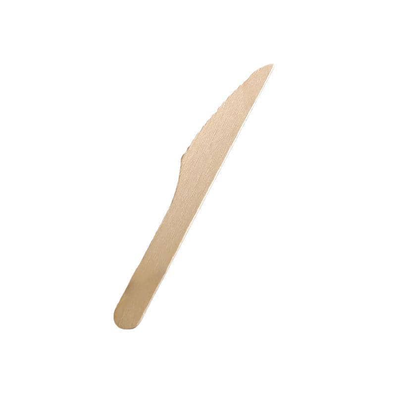 Eco-Friendly Wooden Disposable Knives, Pack of 1000 - 16 cm Knife