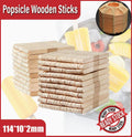 Eco Natural Wooden Craft Sticks Paddle Pop Stirrers - Pack of 100 - view 2
