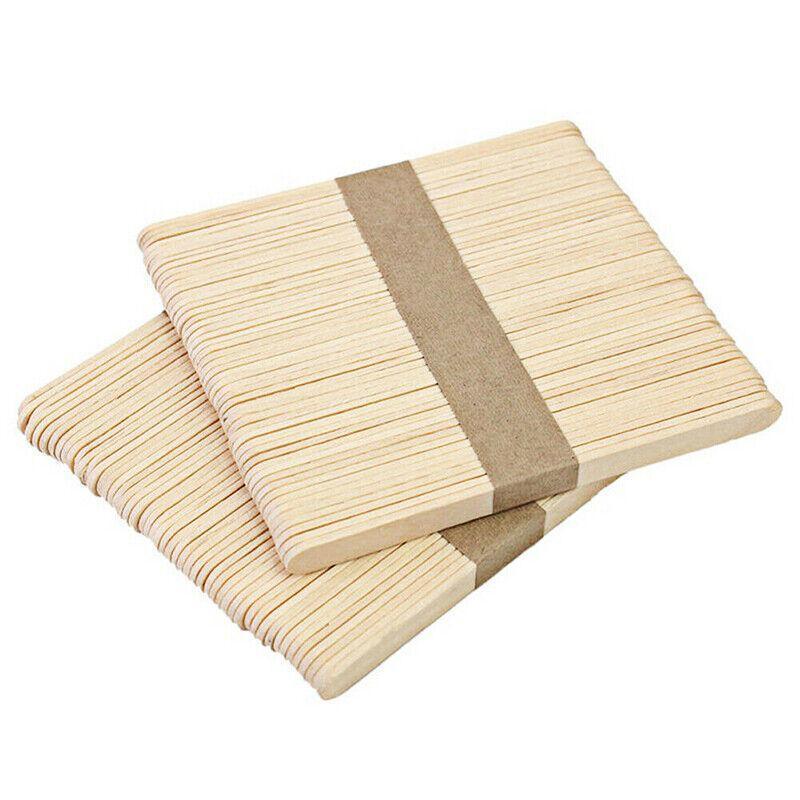 Eco Natural Wooden Craft Sticks Paddle Pop Stirrers - Pack of 30 - view 3