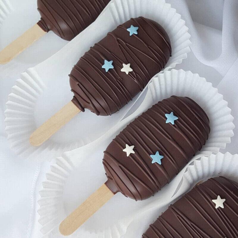 Eco Natural Wooden Craft Sticks Paddle Pop Stirrers - Pack of 30 - view 5