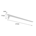 Flexi Storage Home Solutions 400mm White Steel Single Slot Shelf Bracket