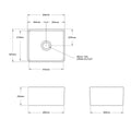 Turner Hastings Novi 50 x 46 Fine Fireclay Single Bowl Butler Sink - Concrete, Reversible - NO504FS-CL