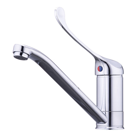 Evekare Chrome Extended Wrist Lever Sink Mixer, 7.5L/min, 4 Star WELS