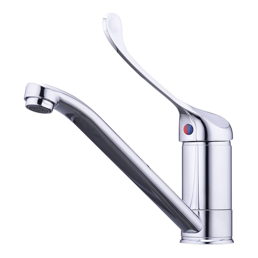 Evekare Chrome Extended Wrist Lever Sink Mixer, 7.5L/min, 4 Star WELS