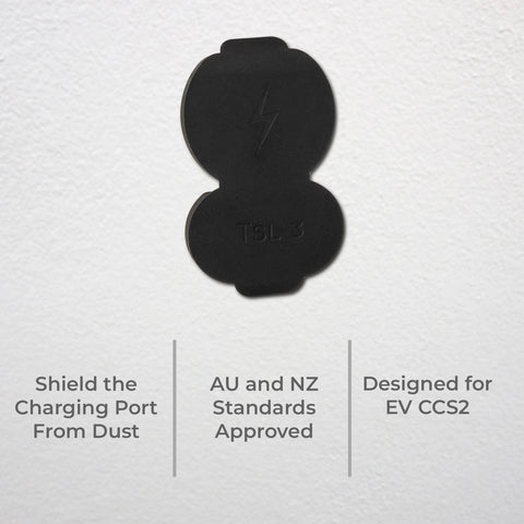 DETA EV Charger Plug Lid EVCM87 - Black Silicone Waterproof Cover
