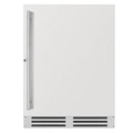 Artusi 127L dual zone outdoor beverage chiller - beech wood shelves, inverter compressor - AOFDZ127X