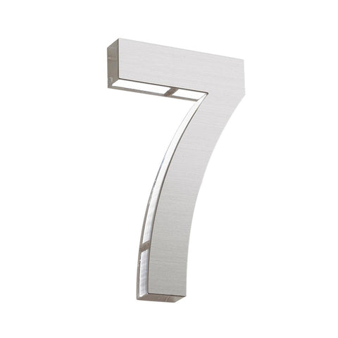 Sandleford 120mm Stainless Steel House Number 7 - Silver - Easy Install - SuperSaverAU - view 1