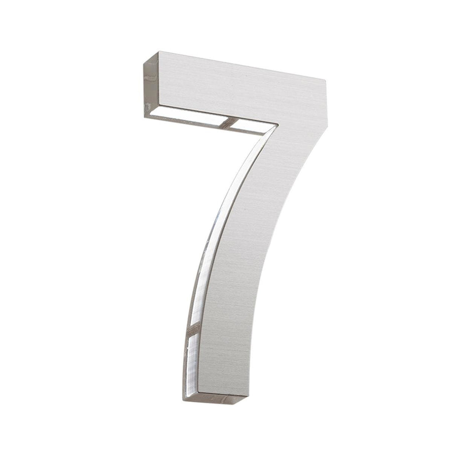 Sandleford 120mm Stainless Steel House Number 7 - Silver - Easy Install - SuperSaverAU - view 1