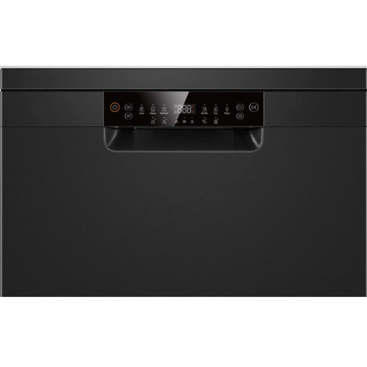 Haier 60cm Freestanding Dishwasher with Sanitise - 15 Place Settings - Black - ThermoDry - HDW15F1B1