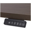 Lifespan Fitness ErgoDesk 140cm electric standing desk - walnut/black finish, memory heights - LFDK-ED140WNBK