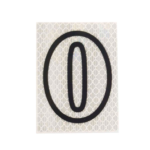 Sandleford Self Adhesive Night Shine House Number 0 - 80mm - Silver - SuperSaverAU - view 1