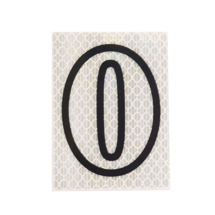 Sandleford Self Adhesive Night Shine House Number 0 - 80mm - Silver - SuperSaverAU - view 1