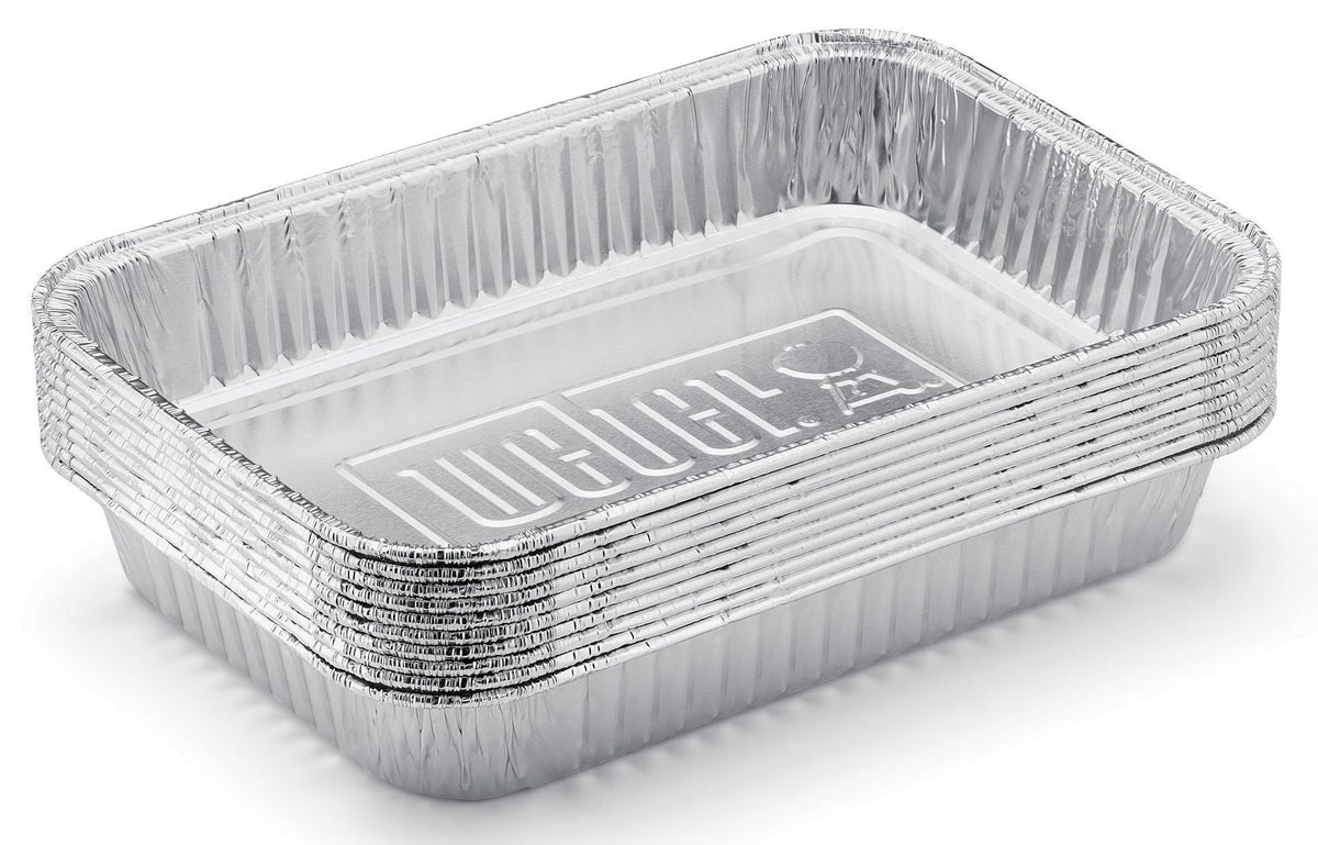 Weber drip pans for Q barbecues - reusable, no sharp edges, also for vegetables and desserts - 6415