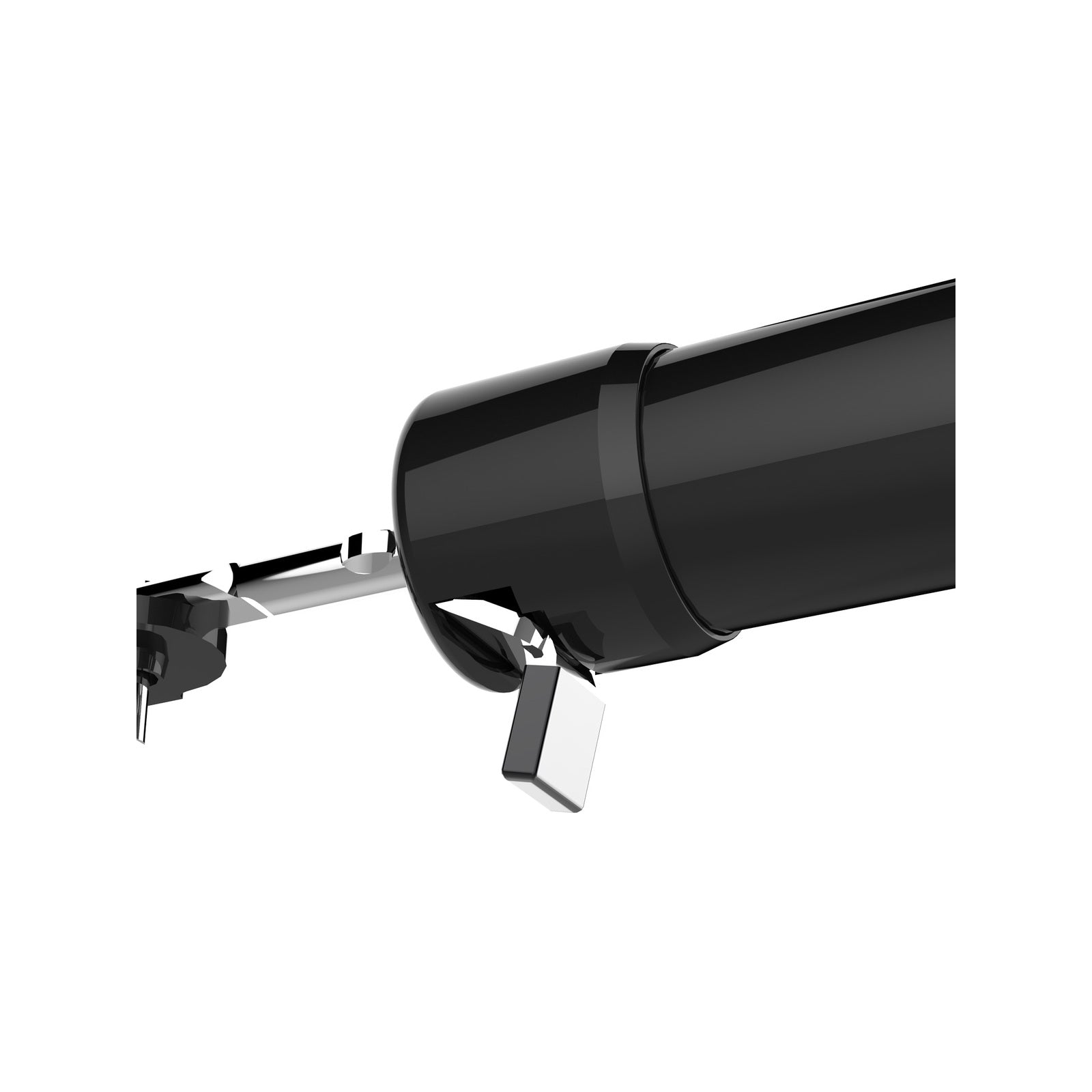 Rolltrak Easy Hold Pneumatic Screen Door Closer Black Powder Coated Steel 18kg