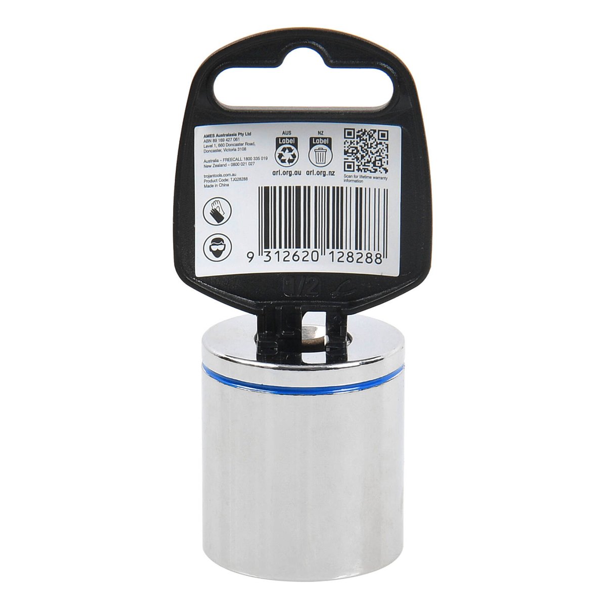 Trojan 30mm 1/2" Drive Loose Socket - Chrome Vanadium - Durable Design - SuperSaverAU - view 3