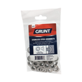 Grunt 8mm Stainless Steel Webbing Grommets - 50 Pack