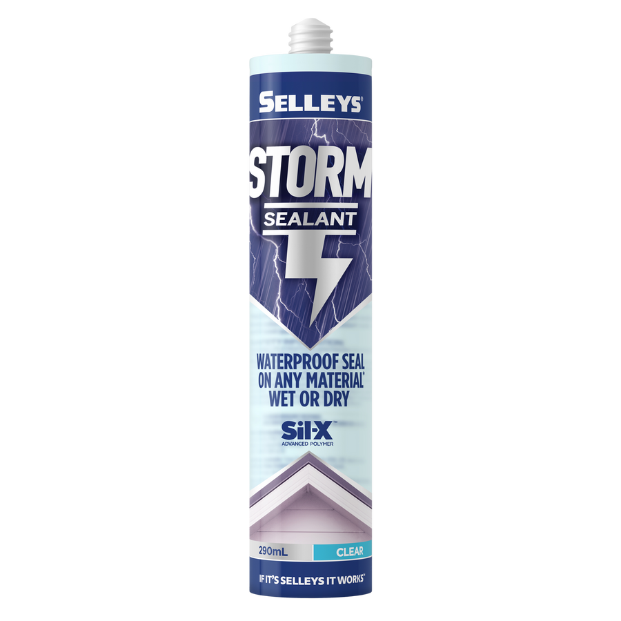 Selleys Storm Sealant Clear 290mL - Paintable, UV Resistant Advanced Polymer Waterproof Seal