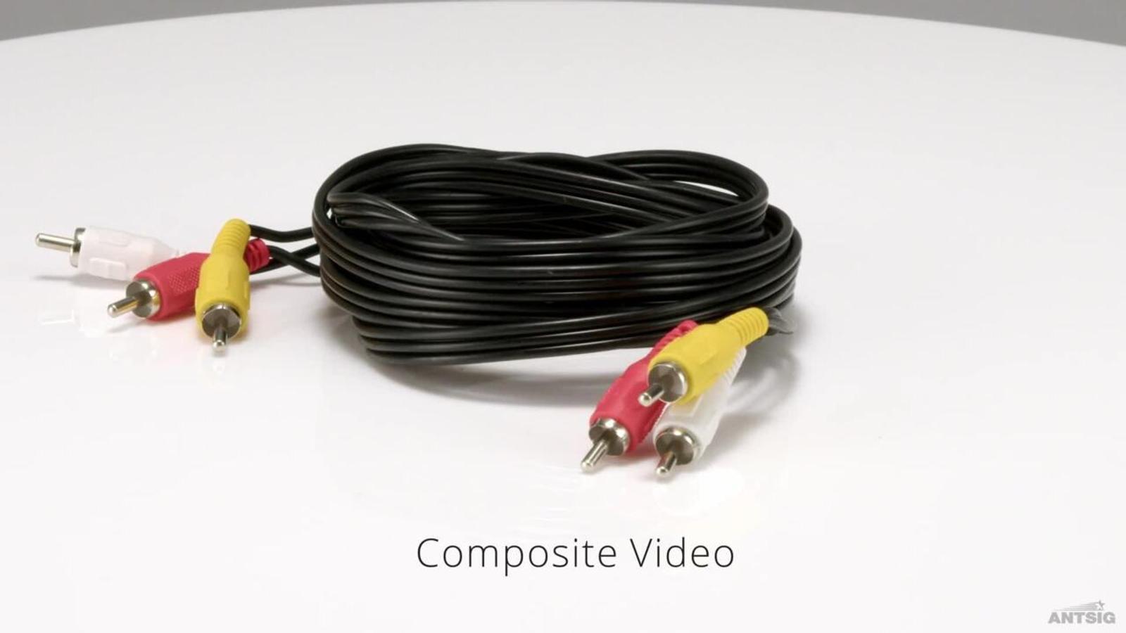 Antsig 3m Black 3 RCA to 3 RCA Audio Visual Cable