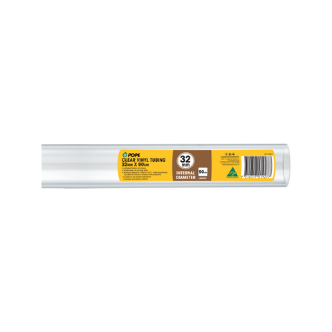 Pope Clear Vinyl Tubing - 32mm x 90cm - PVC - Low Pressure Use - SuperSaverAU - view 1