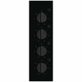 Chef 60cm Electric Ceramic Cooktop - Black, 4 Zones, Control Knobs, Hot Surface Indicator - CHC642BB