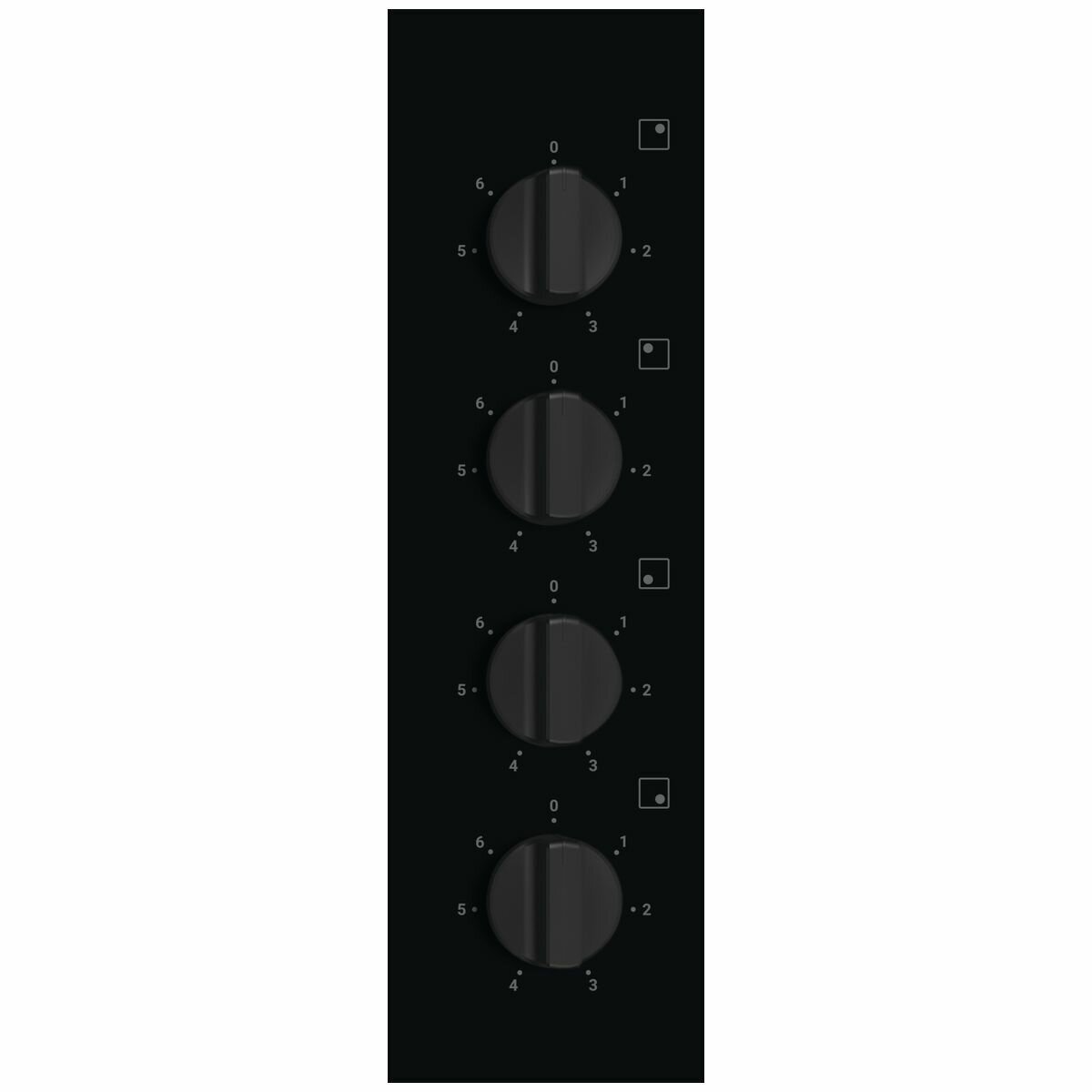 Chef 60cm Electric Ceramic Cooktop - Black, 4 Zones, Control Knobs, Hot Surface Indicator - CHC642BB