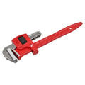 Trojan 250mm Pipe Wrench - Red and Silver - Durable Drop Forged Steel - SuperSaverAU - view 2
