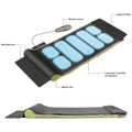 HoMedics Stretch+ back stretching mat - seven air chambers, six guided programs, remote, grey - YMM-2000-AU