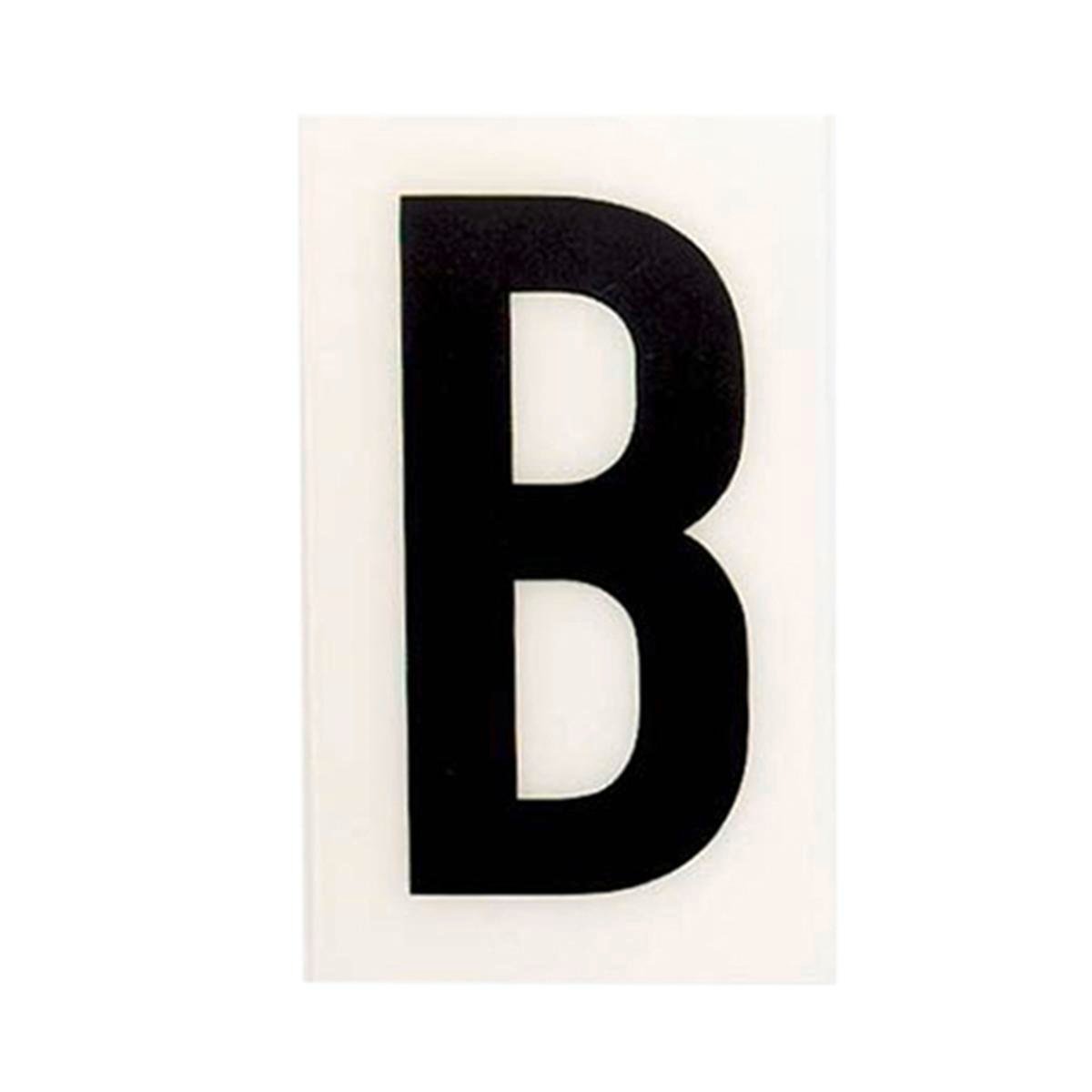 Sandleford Self Adhesive House Letter B - 60mm - White - Durable Polycarbonate - SuperSaverAU - view 1