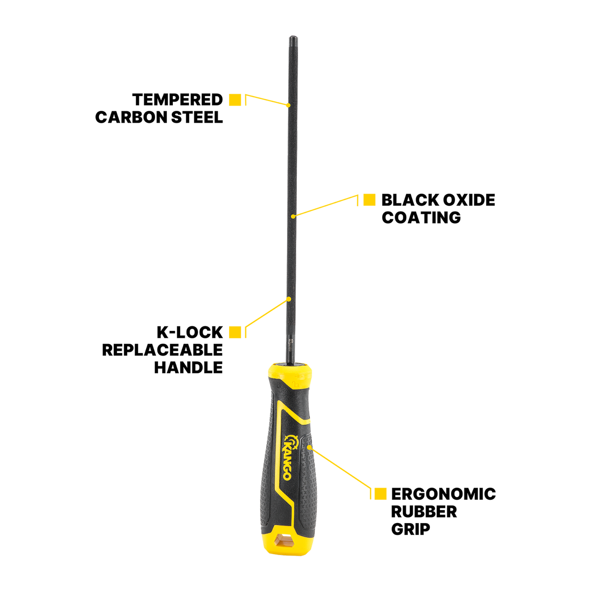 Kango 200mm Round Bastard Cut File - Tempered Carbon Steel - Coarse Teeth - SuperSaverAU - view 2