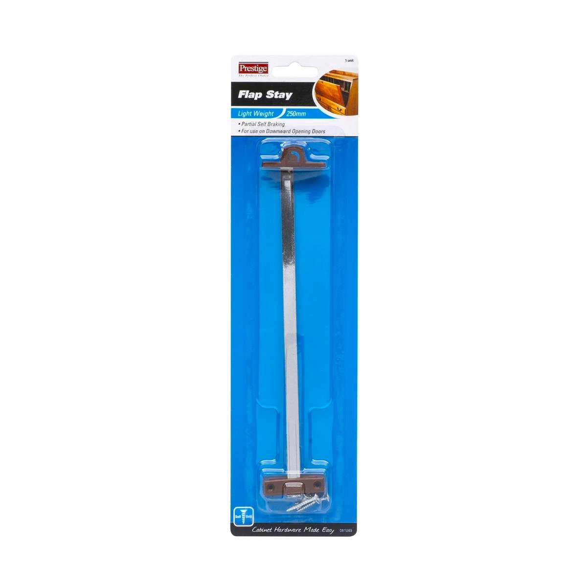 Prestige Flap Stay 250mm Steel Brown Lightweight Self-Braking - SuperSaverAU - view 1