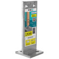 Vuepro T-Blade Post Support - 80mm - Galvanised - Concealed Fixing - SuperSaverAU - view 1