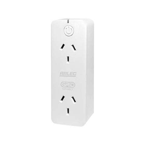 Arlec Grid Connect Smart Plug In Twin Socket With Energy Meter And Surge Protection - SuperSaverAU - view 1