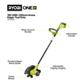 Ryobi One 18V Edger 220mm Plastic Metal Ergonomic Cutting Tool - SuperSaverAU - view 2