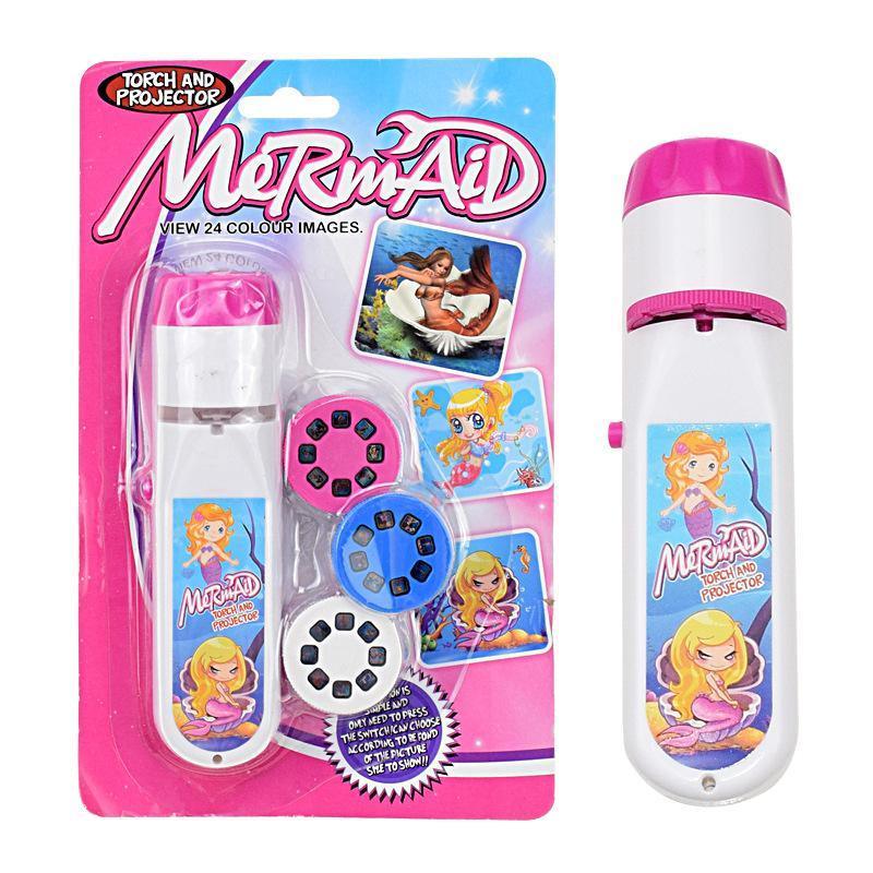Educational Torch Projector Toy for Kids Ages 3 to 12 - Mermaid