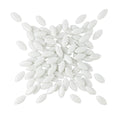 Mandala Art Snow Petals Mosaic Glass Tile - 10mm x 20mm - White - Creative Texture - SuperSaverAU - view 2