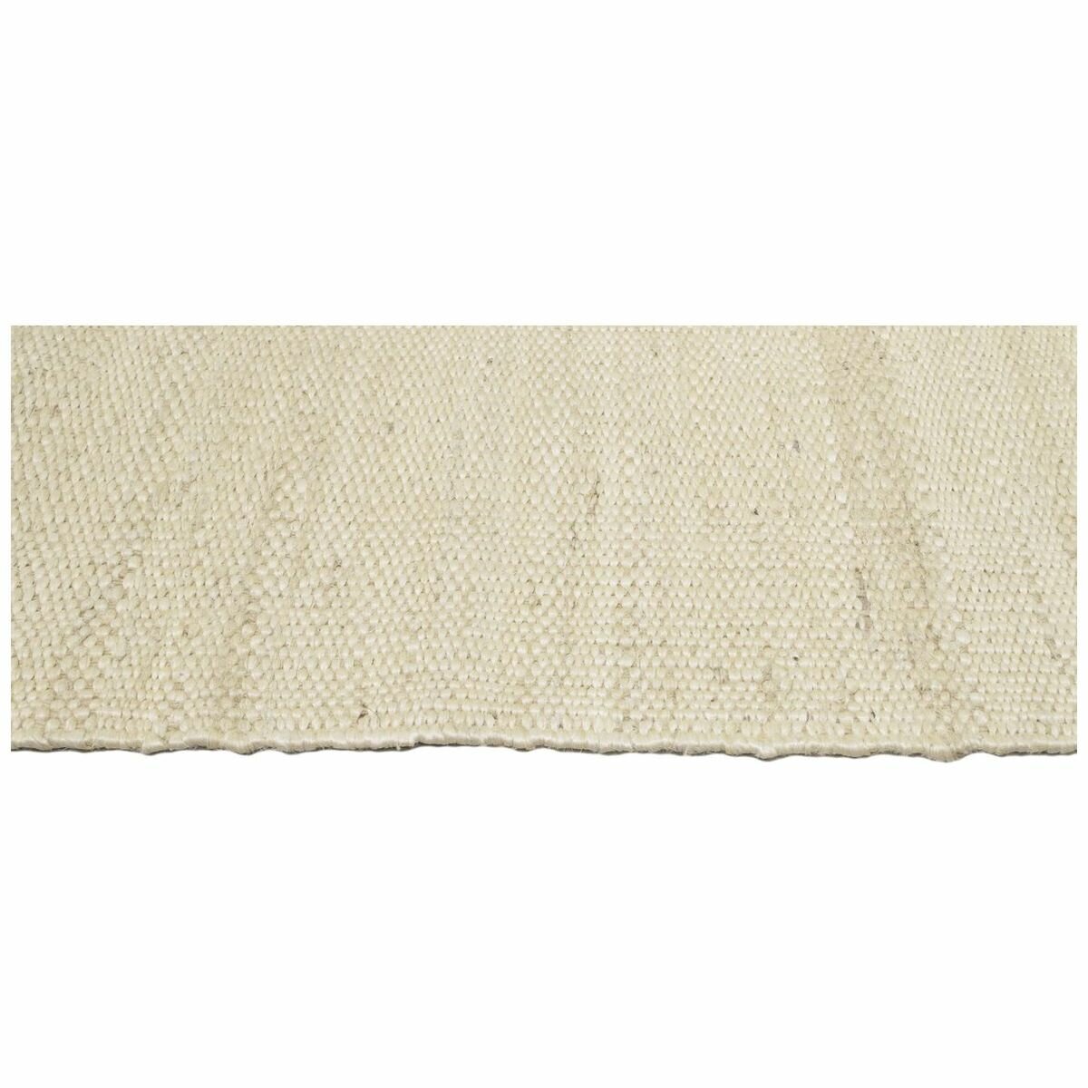 Cadrys Naturals Jute White Rug 160x230cm - Handspun Jute Flatweave, 8mm Pile - JUTENW1