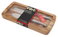 Furi Pro East/West Santoku 2 Piece Knife Set - 17cm and 13cm Knives with Acacia Gift Box - 41354