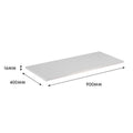 Flexi Storage Home Solutions 900 x 400 x 16mm White Matte Shelf Particle Board