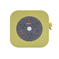 Click 10m 3 Outlet Square Cable Reel with USB Charger Green, Overload Protection