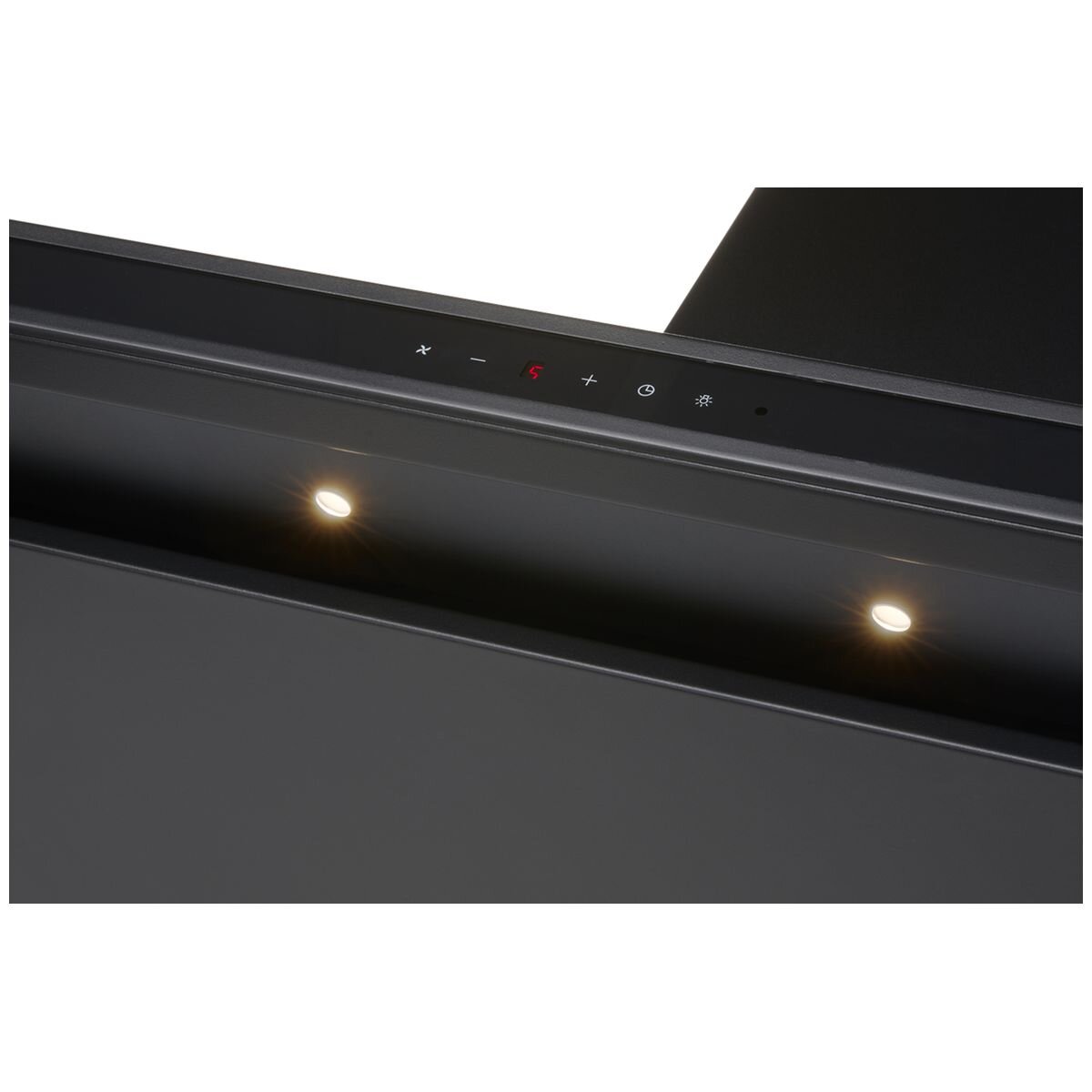 Schweigen 90cm Wall Mounted Canopy Rangehood - Black - 900m³/h - Perimeter Aspiration - DS3326B-9STPAK