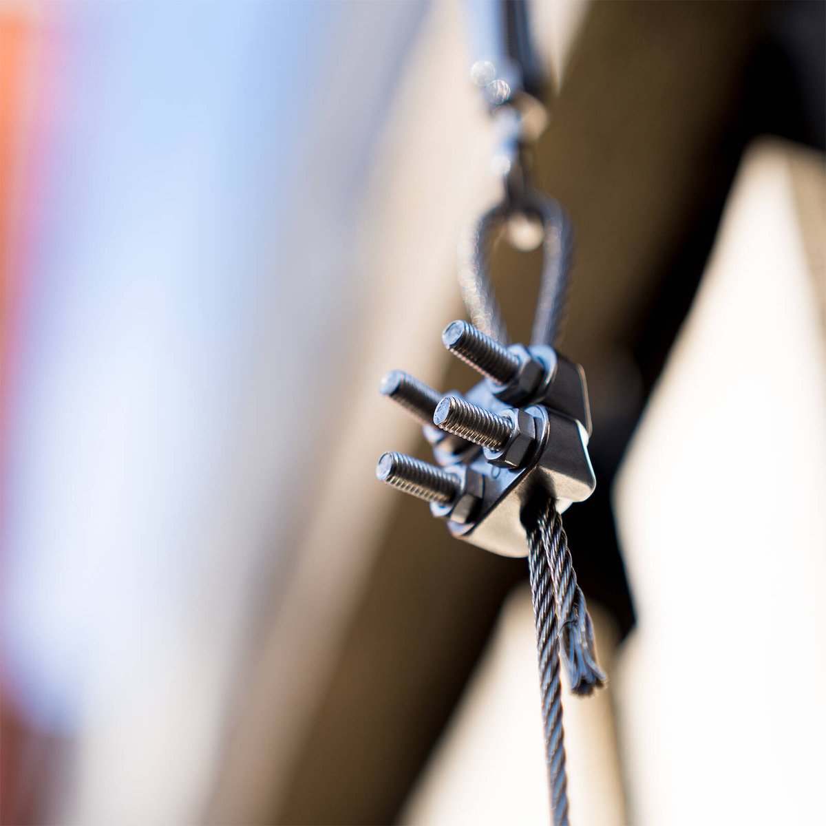 Taskmaster 6mm 316 Stainless Steel Wire Rope Grips 2 Pack - Durable - Anti-Corrosive