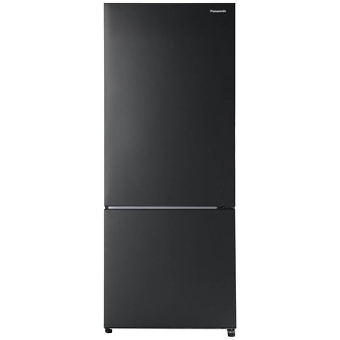 Panasonic 376L Bottom Mount Fridge - Matte Black Steel, Prime Fresh, Ag Clean, Ice Maker - NR-BX421HWKA
