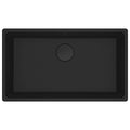 Franke Maris 720mm topmount granite sink - Matte Black, hidden overflow - MRG610-72MBB