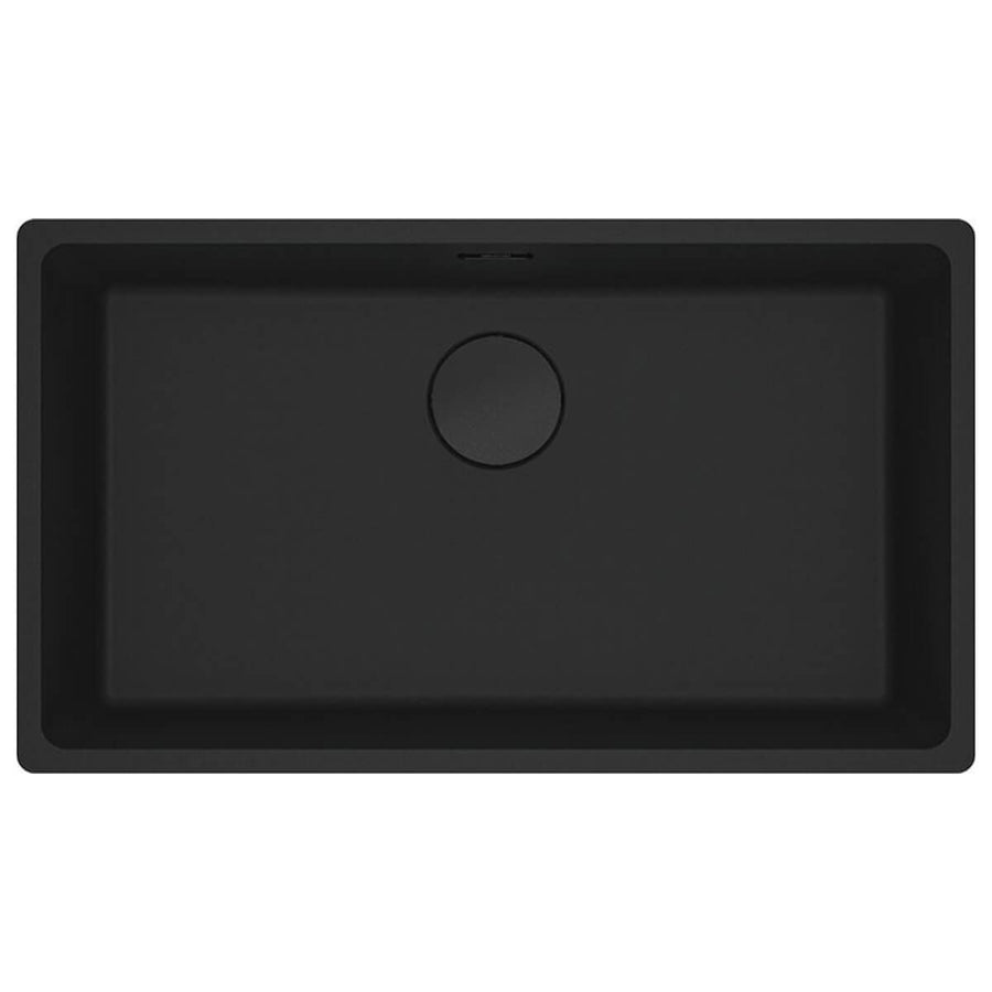Franke Maris 720mm topmount granite sink - Matte Black, hidden overflow - MRG610-72MBB