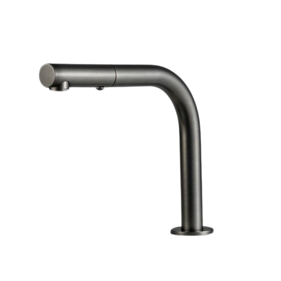 Rogerseller Tonic Square Sink Outlet with Pull Out Spray - Graphite, 5 Star WELS - 3606015205