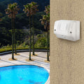 DETA Single Weatherproof Power Point 10A 240V White Polycarbonate Outdoor