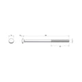 Zenith Hot Dip Galvanised Cup Head Bolts Nuts M10 x 200mm 12 Pack - SuperSaverAU - view 4